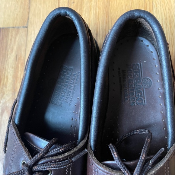 Sebago Dockside Boat Shoes Brown Leather Made in USA Men 8.5M main image 9